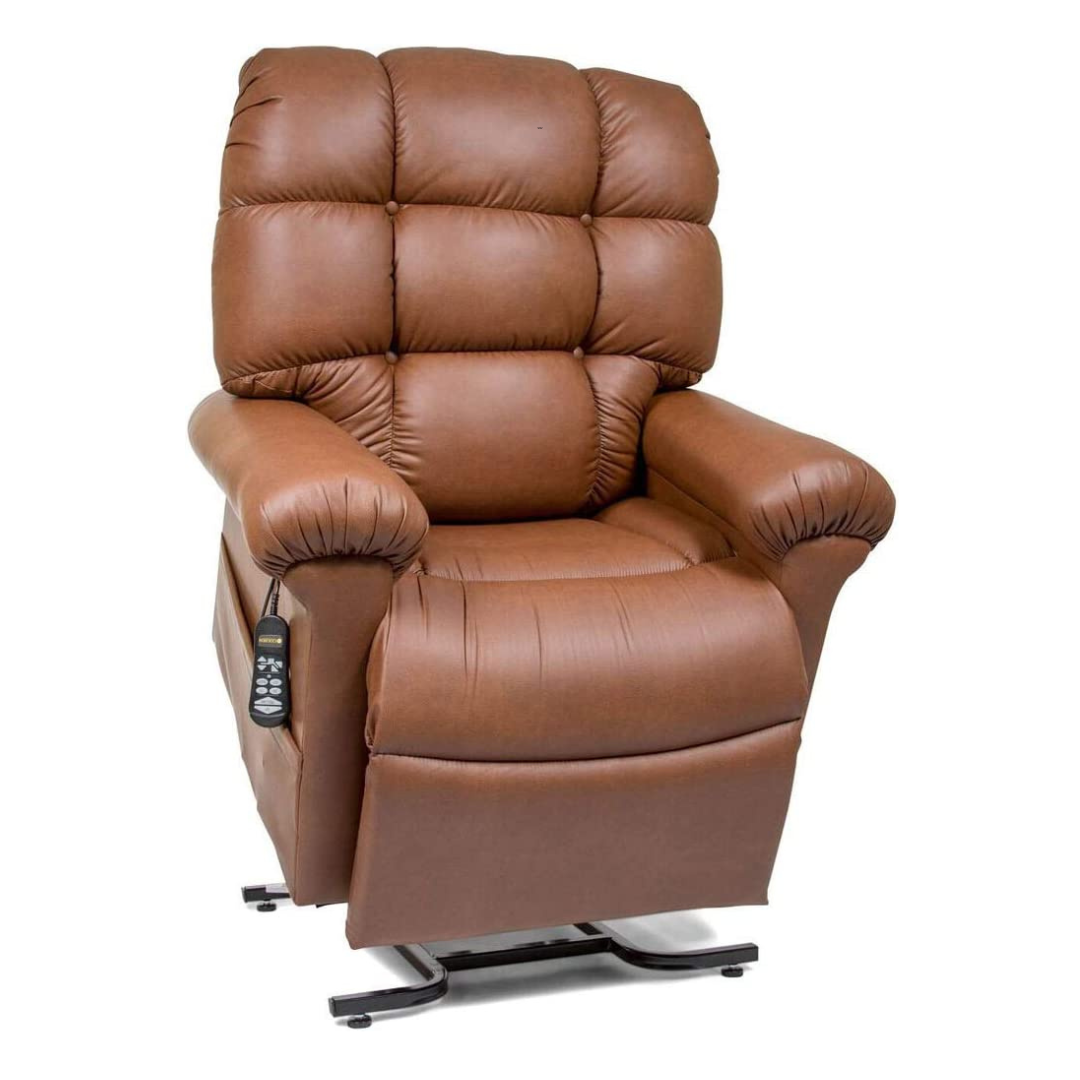 Golden Technologies PR510 MaxiComfort Cloud Series Extra Wide Assisted Lift Chair Recliner - Bridle in raised position